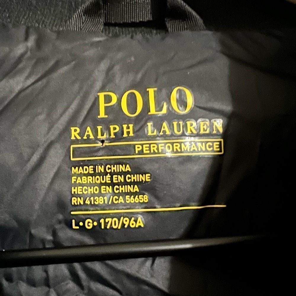 Polo Ralph Lauren Performance Metallic Quilted Bomber Jacket Satin Size L - Picture 4 of 15